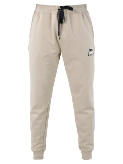 Lonsdale Pantaloni tuta da uomo con coulisse e polsini - beige
