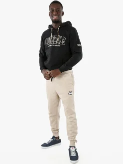 Lonsdale Pantaloni tuta da uomo con coulisse e polsini - beige