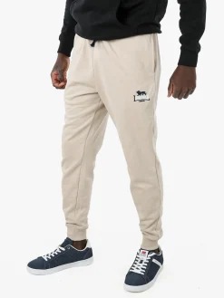 Lonsdale Pantaloni tuta da uomo con coulisse e polsini - beige