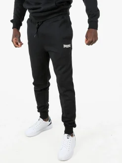 Lonsdale Pantaloni tuta da uomo con coulisse e polsini - nero