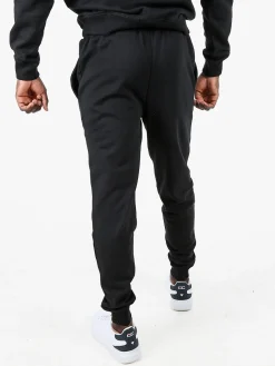 Lonsdale Pantaloni tuta da uomo con coulisse e polsini - nero
