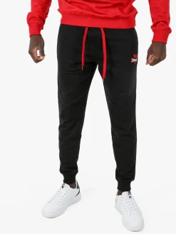 Lonsdale Pantaloni tuta da uomo con coulisse e polsini - grigio