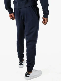 Lonsdale Pantaloni tuta da uomo con coulisse e polsini - blu