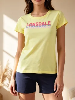 Lonsdale Pigiama corto da donna in cotone