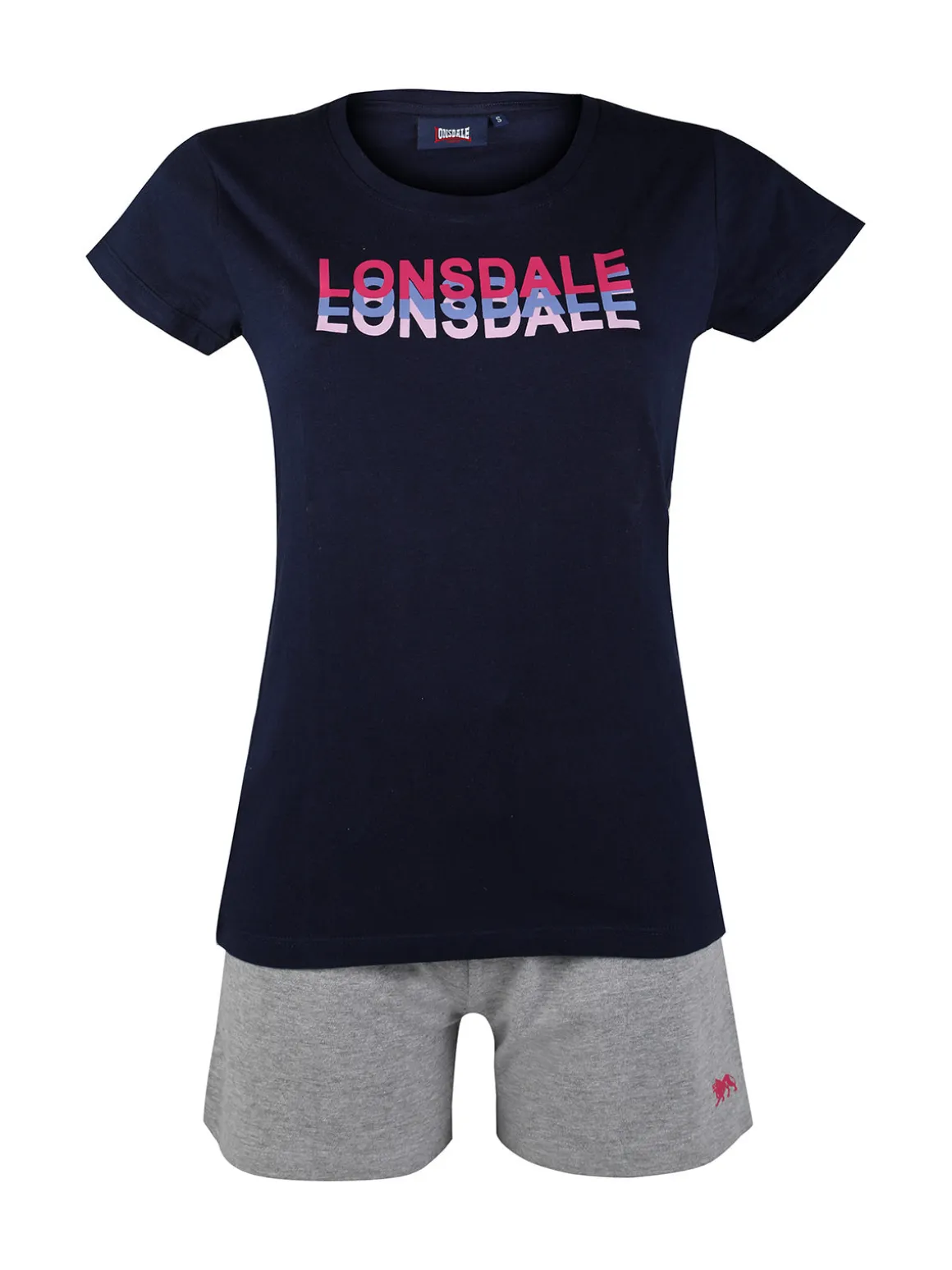 Lonsdale Pigiama corto da donna in cotone