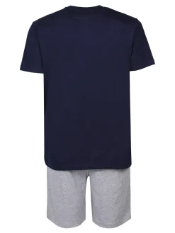Lonsdale Pigiama corto da uomo in cotone