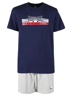 Lonsdale Pigiama corto da uomo in cotone