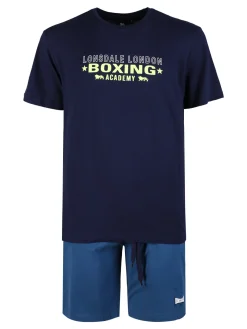 Lonsdale Pigiama corto da uomo in cotone