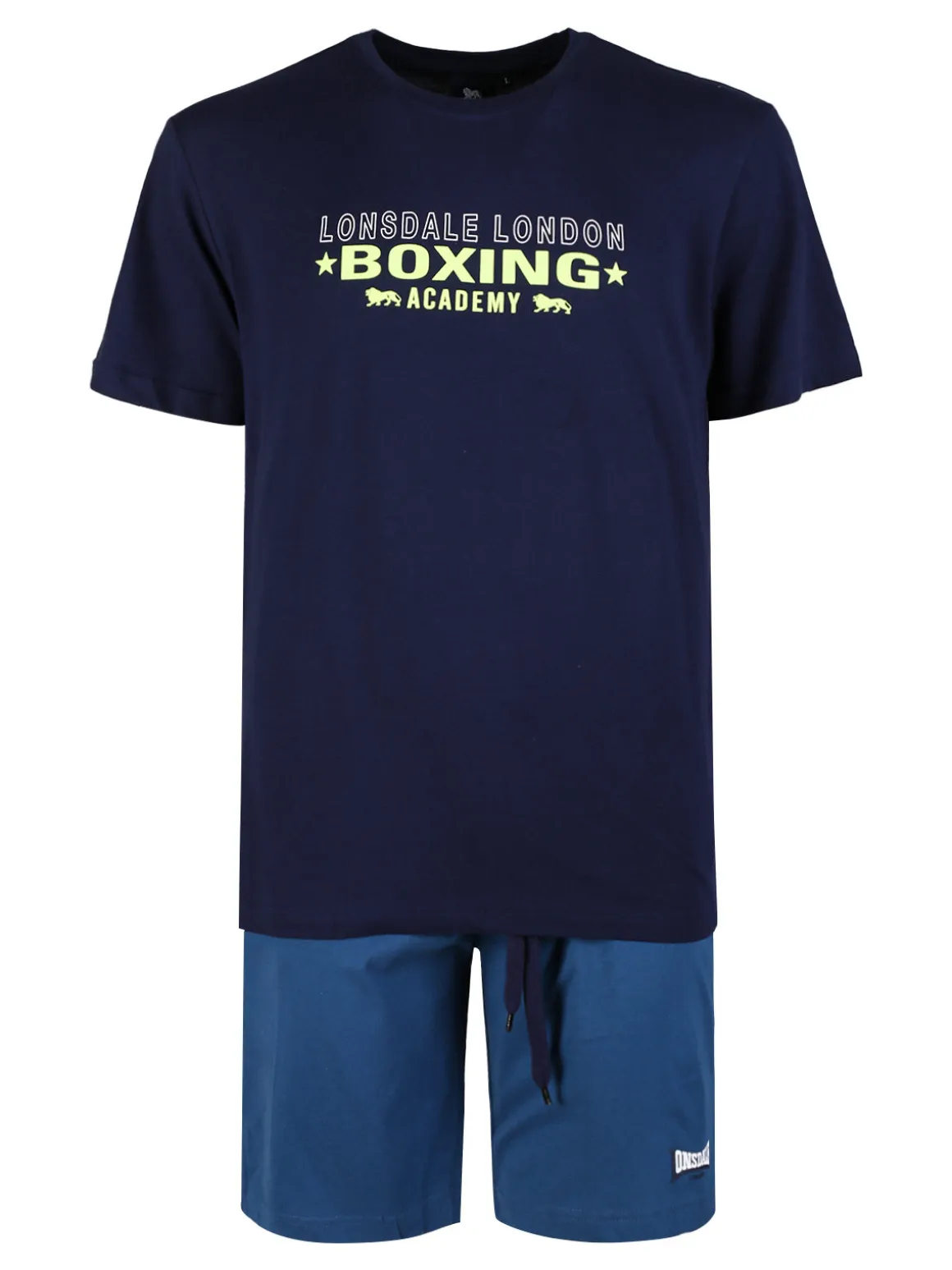Lonsdale Pigiama corto da uomo in cotone