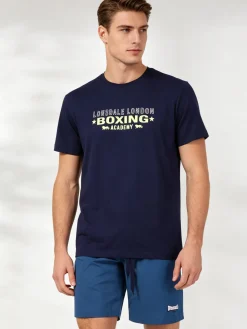 Lonsdale Pigiama corto da uomo in cotone