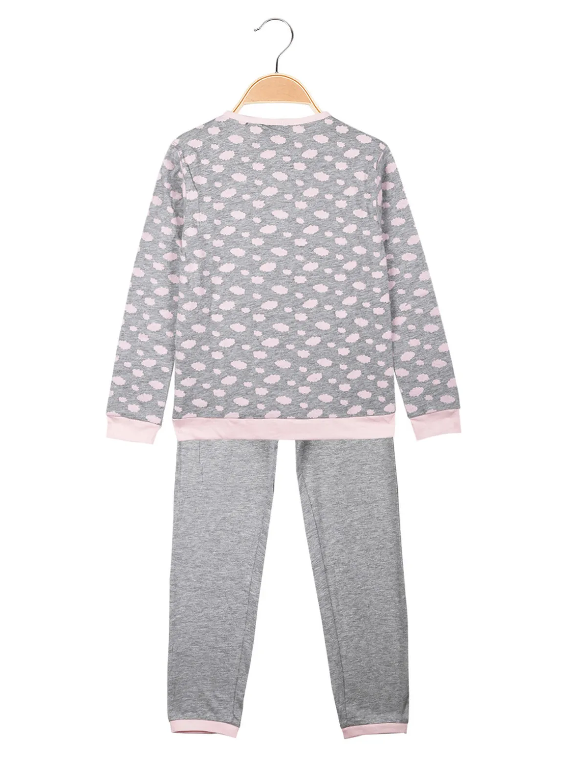 Lonsdale Pigiama lungo da bambina in cotone con stampe