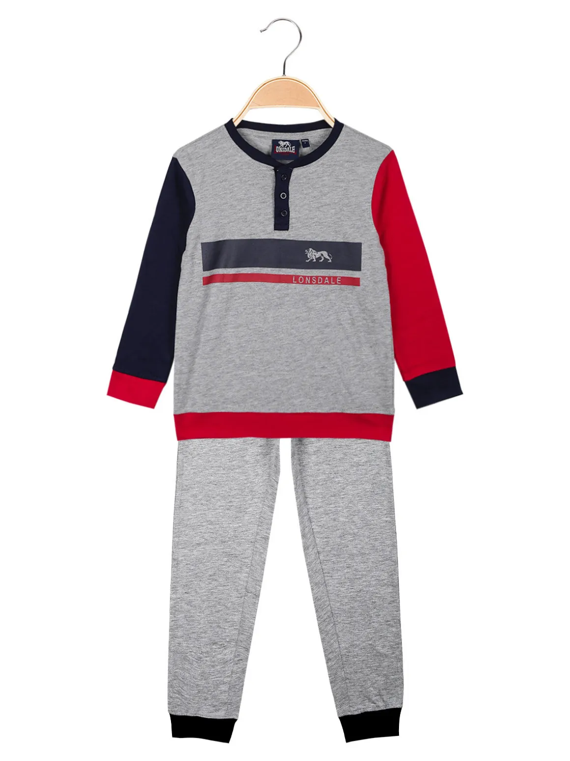 Lonsdale Pigiama lungo da bambino in cotone