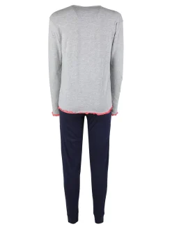 Lonsdale Pigiama lungo da donna in cotone