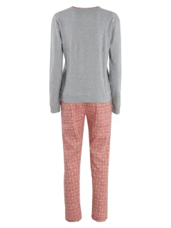 Lonsdale Pigiama lungo da donna misto cotone
