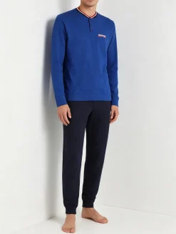Lonsdale Pigiama lungo da uomo in cotone