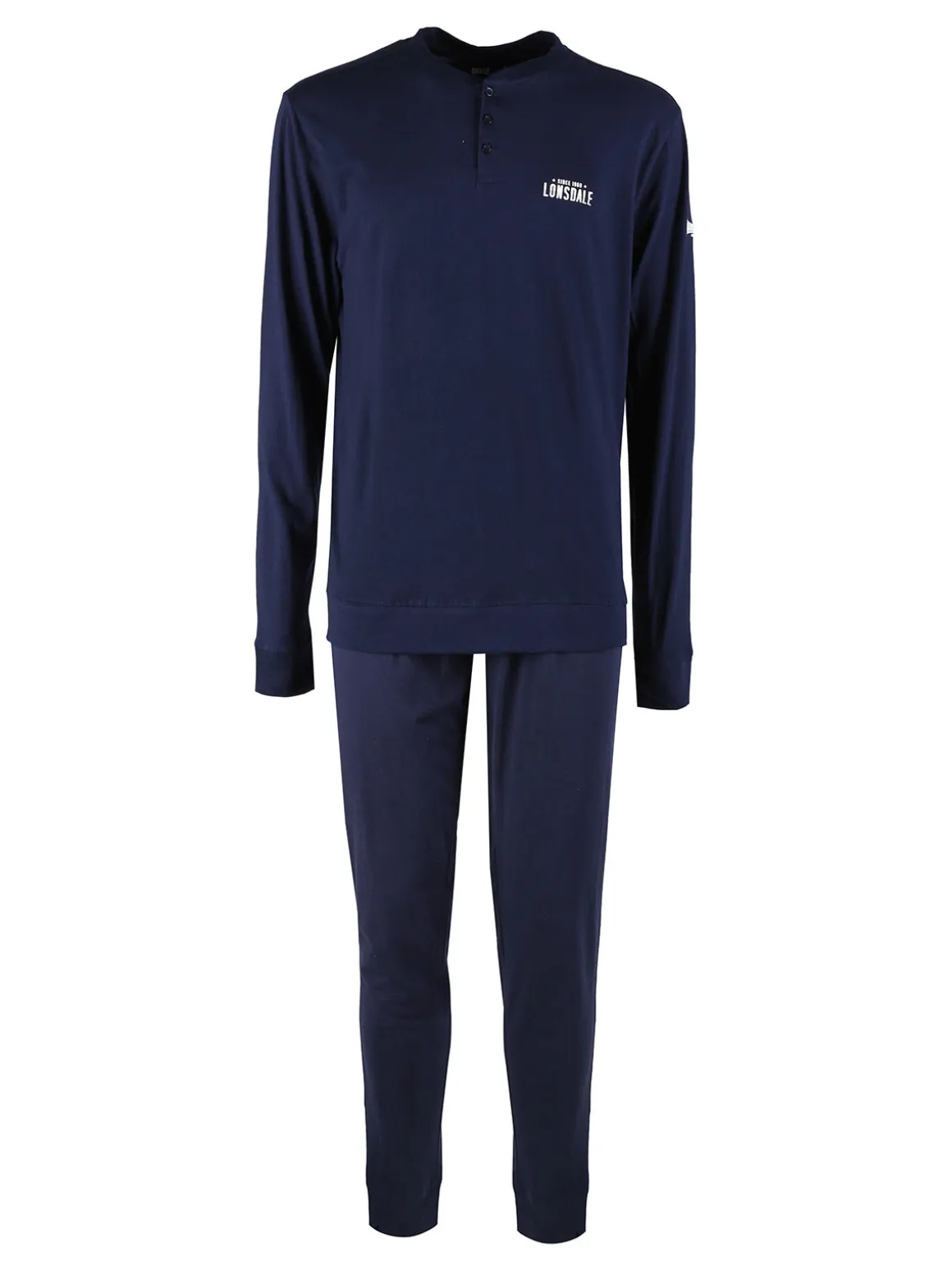 Lonsdale Pigiama lungo da uomo in cotone