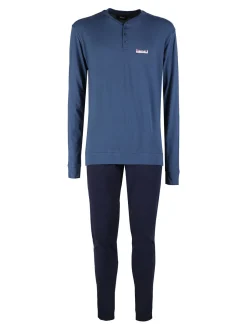 Lonsdale Pigiama lungo da uomo in cotone