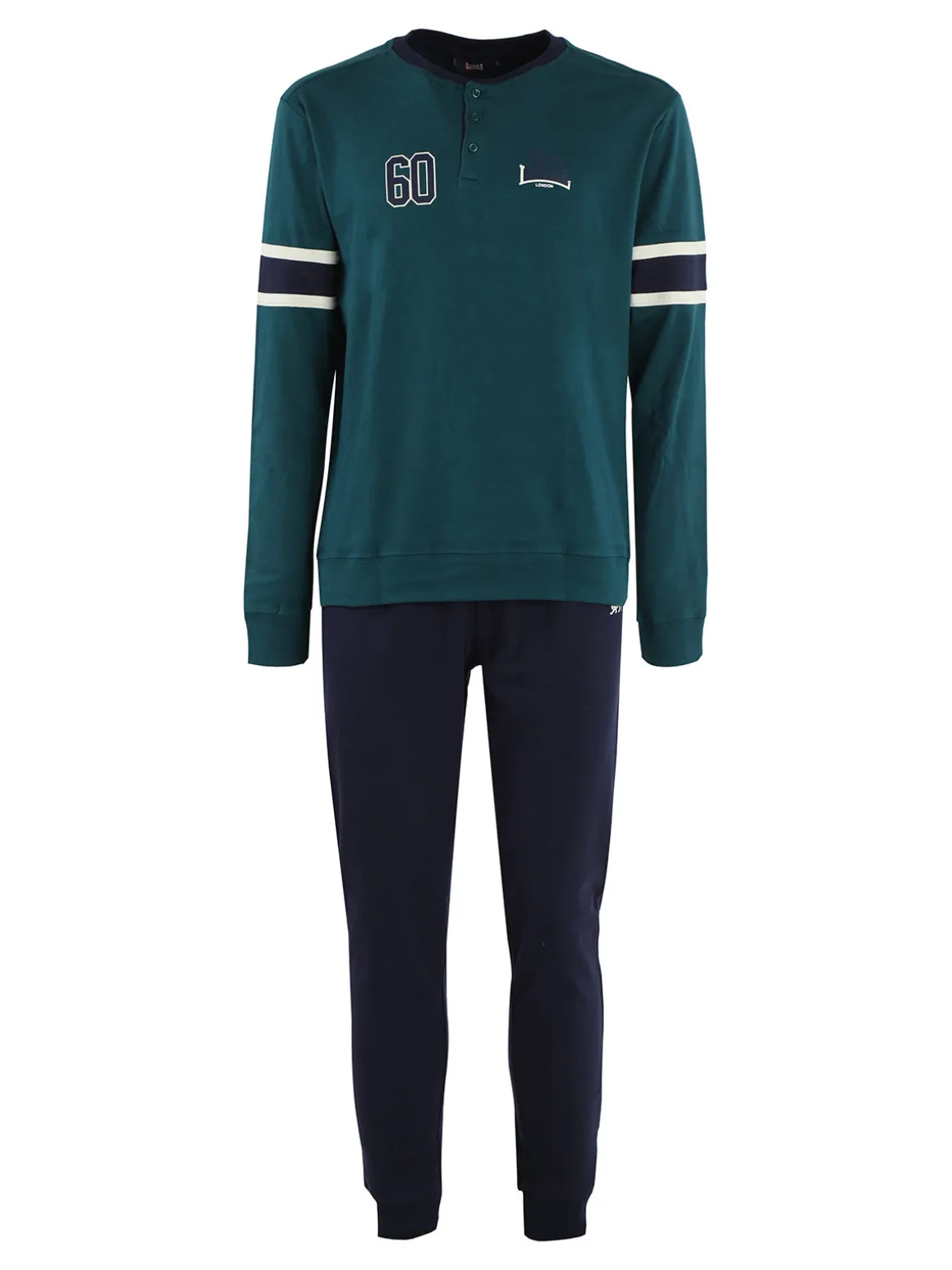 Lonsdale Pigiama lungo da uomo in cotone
