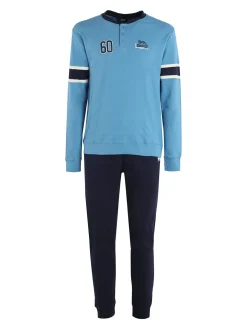 Lonsdale Pigiama lungo da uomo in cotone