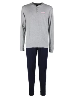 Lonsdale Pigiama lungo da uomo in cotone