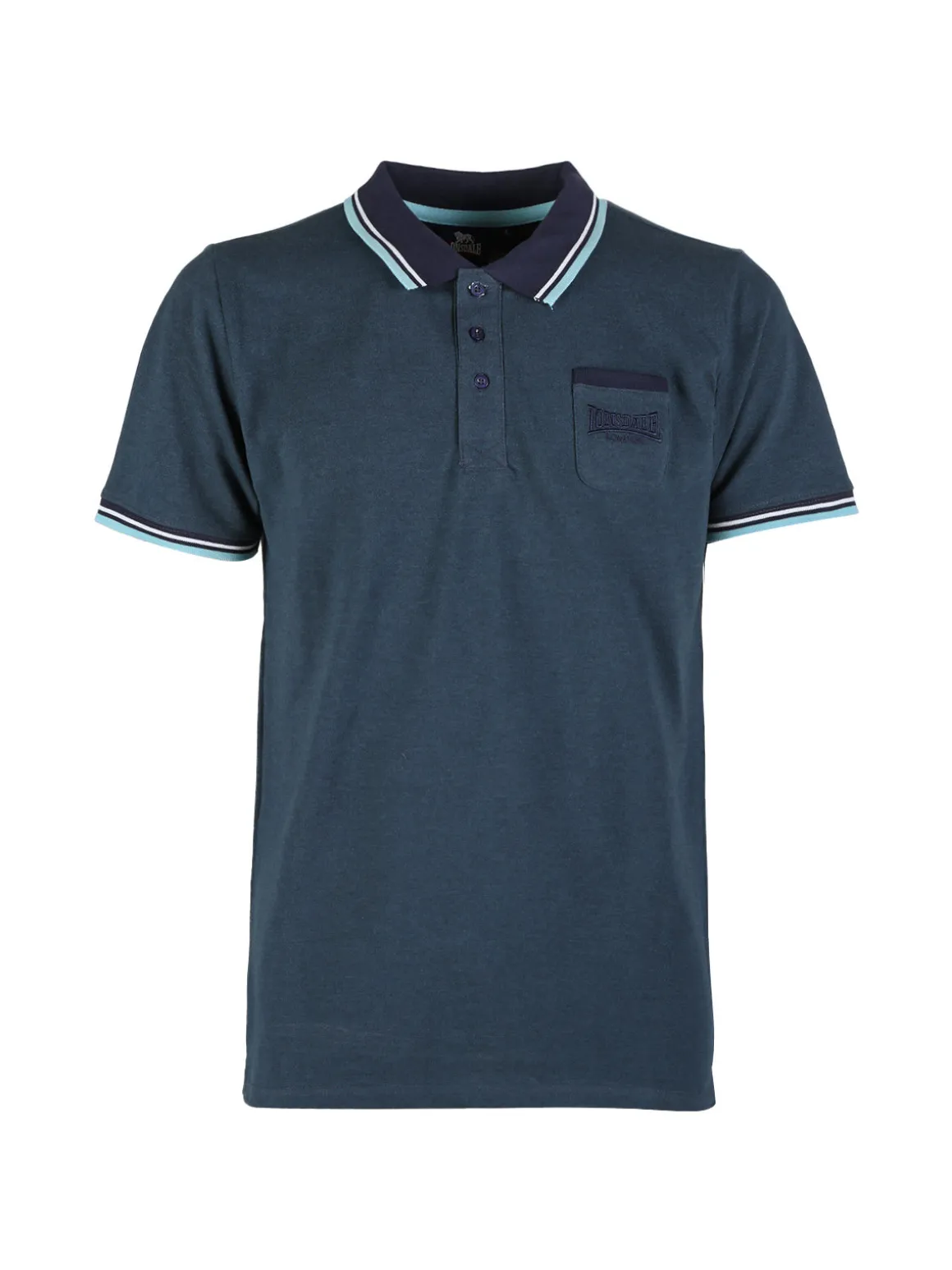Lonsdale Polo da uomo a maniche corte con taschino