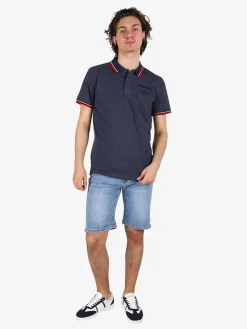 Lonsdale Polo da uomo a maniche corte con taschino