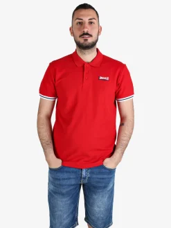 Lonsdale Polo da uomo in cotone a maniche corte