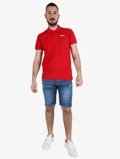 Lonsdale Polo da uomo in cotone a maniche corte