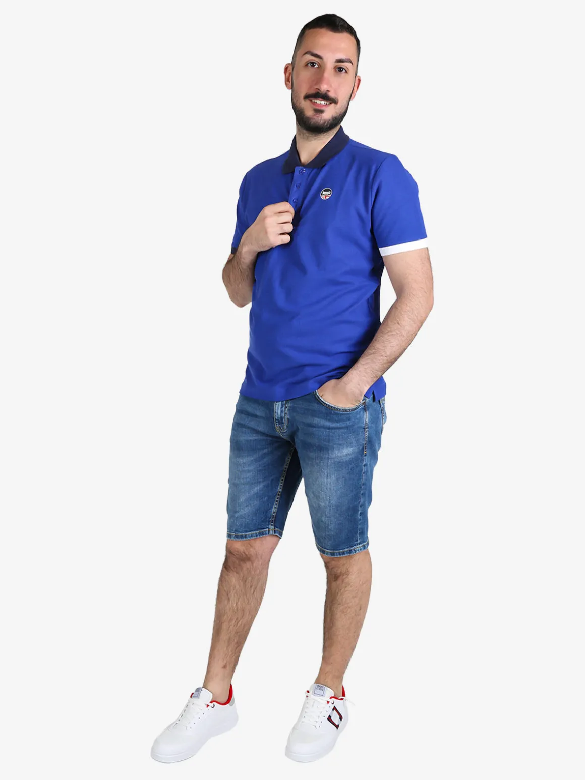Lonsdale Polo da uomo in cotone a maniche corte