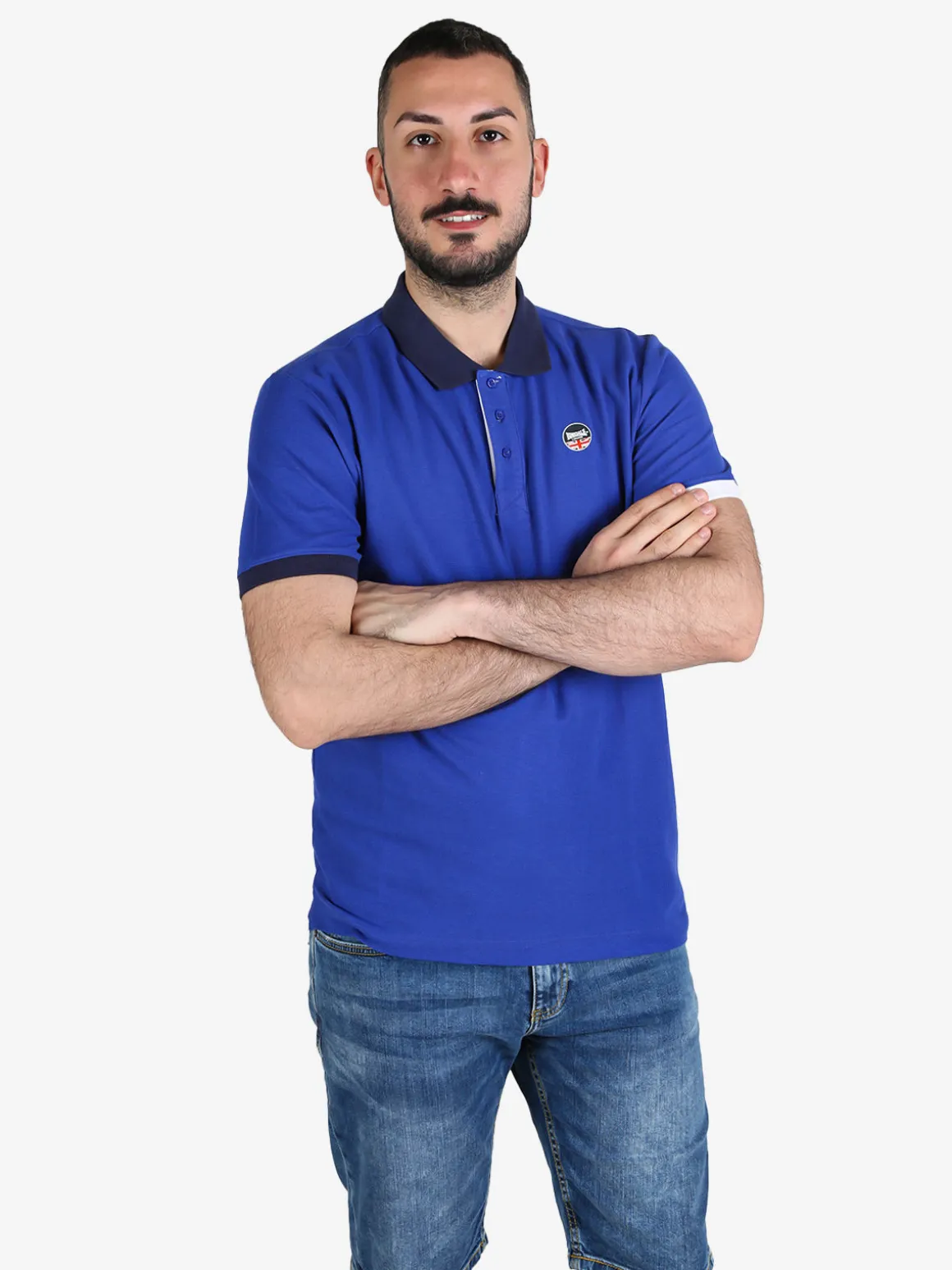 Lonsdale Polo da uomo in cotone a maniche corte