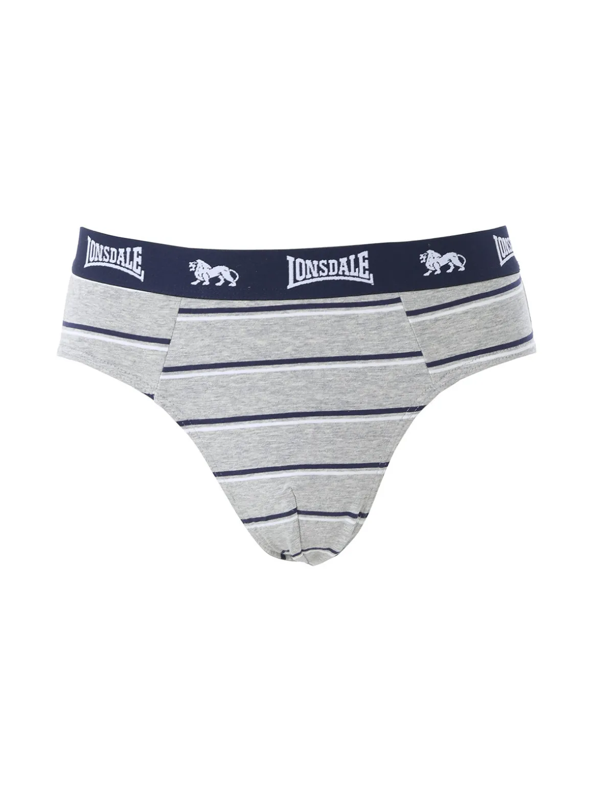 Lonsdale Slip rigati da uomo in cotone - grigio