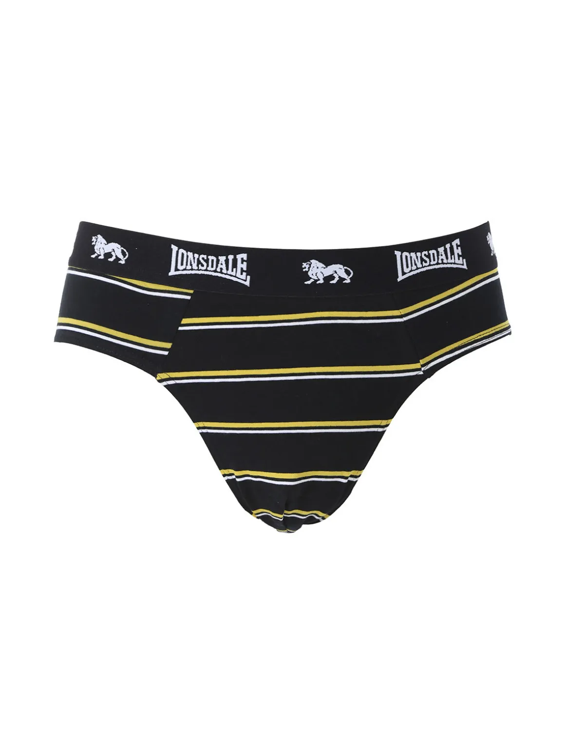 Lonsdale Slip rigati da uomo in cotone - nero