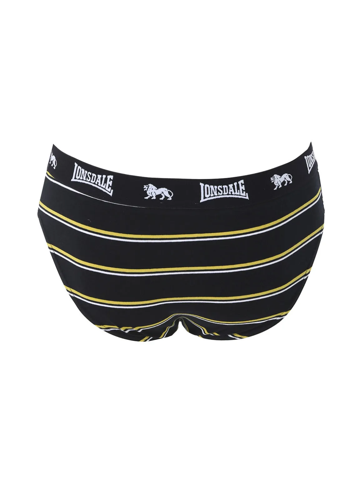 Lonsdale Slip rigati da uomo in cotone - nero