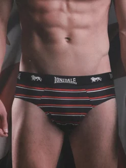 Lonsdale Slip uomo a righe in cotone