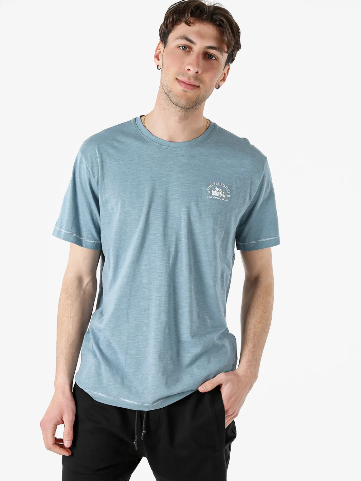 Lonsdale T-shirt da uomo in cotone - avion