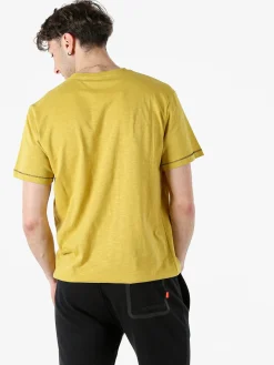 Lonsdale T-shirt da uomo in cotone - giallo