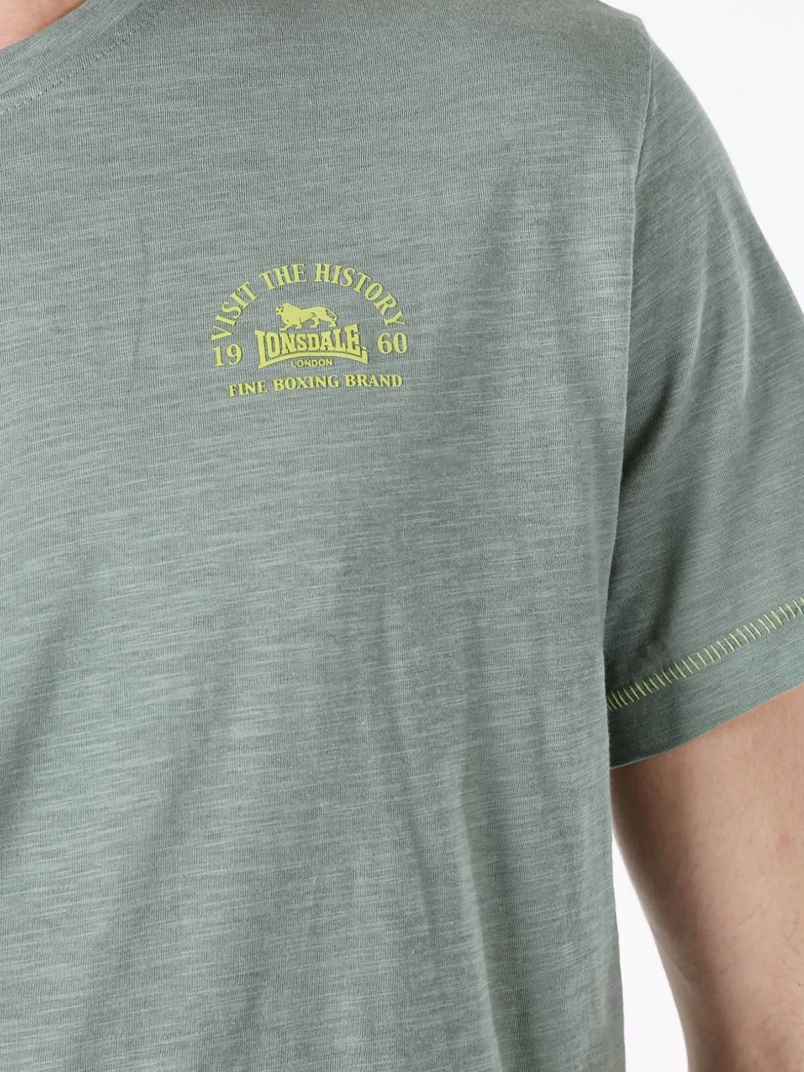 Lonsdale T-shirt da uomo in cotone - pistacchio