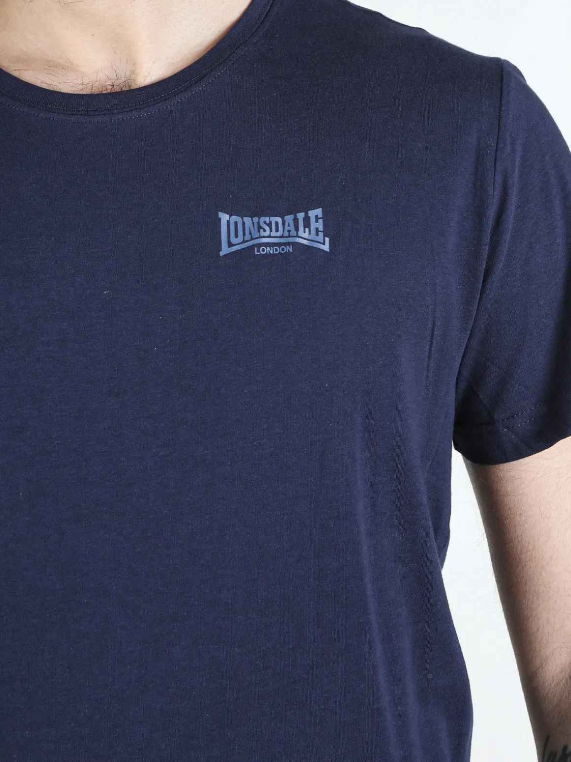 Lonsdale T-shirt da uomo in cotone con logo