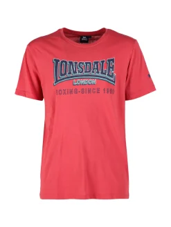 Lonsdale T-shirt da uomo in cotone con stampa logo