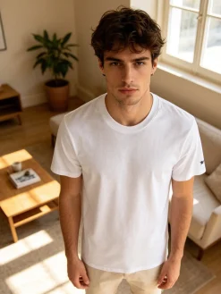 Lonsdale T-shirt intima da uomo girocollo in cotone
