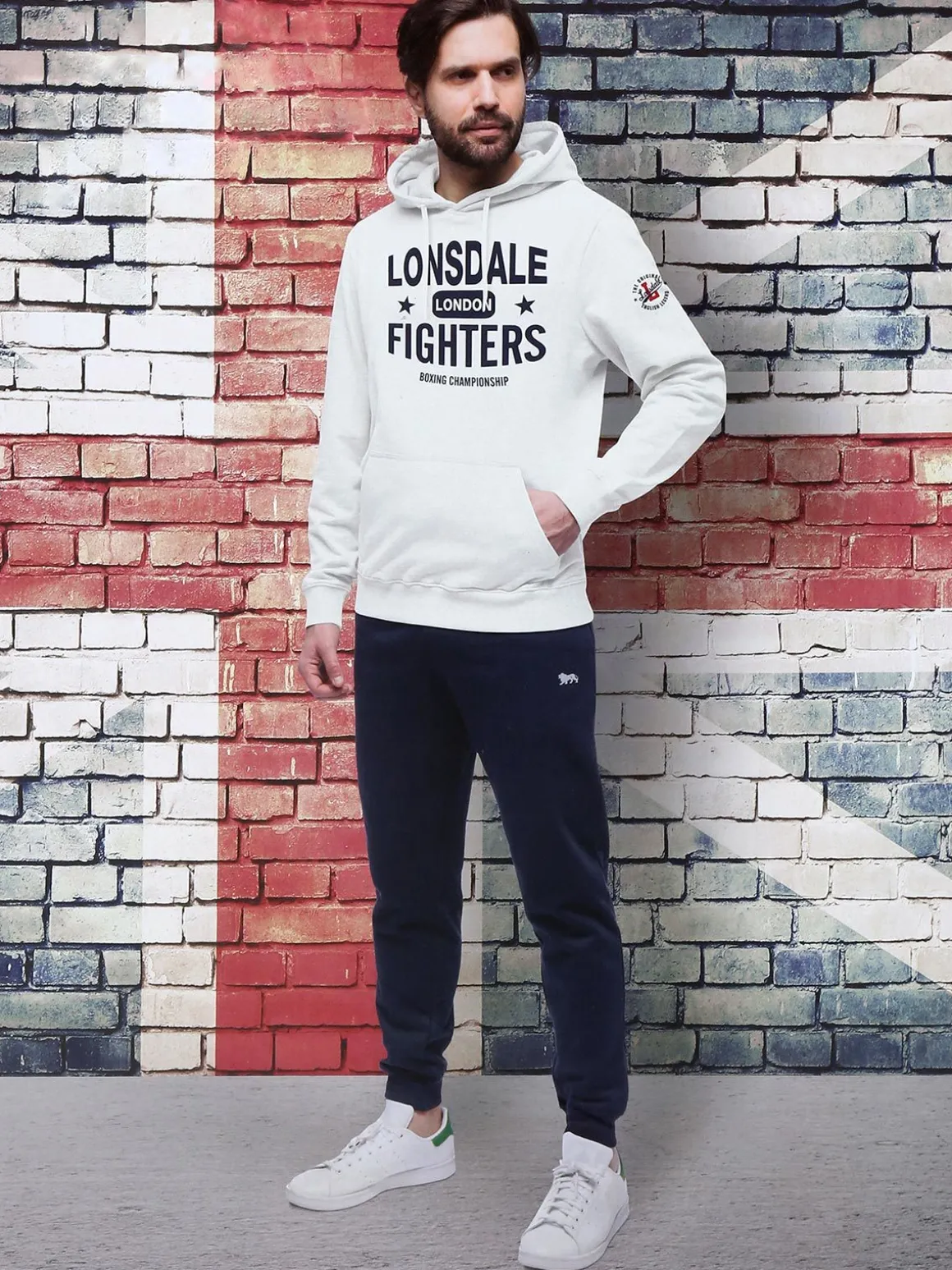 Lonsdale Tuta da uomo 2 pezzi con cappuccio