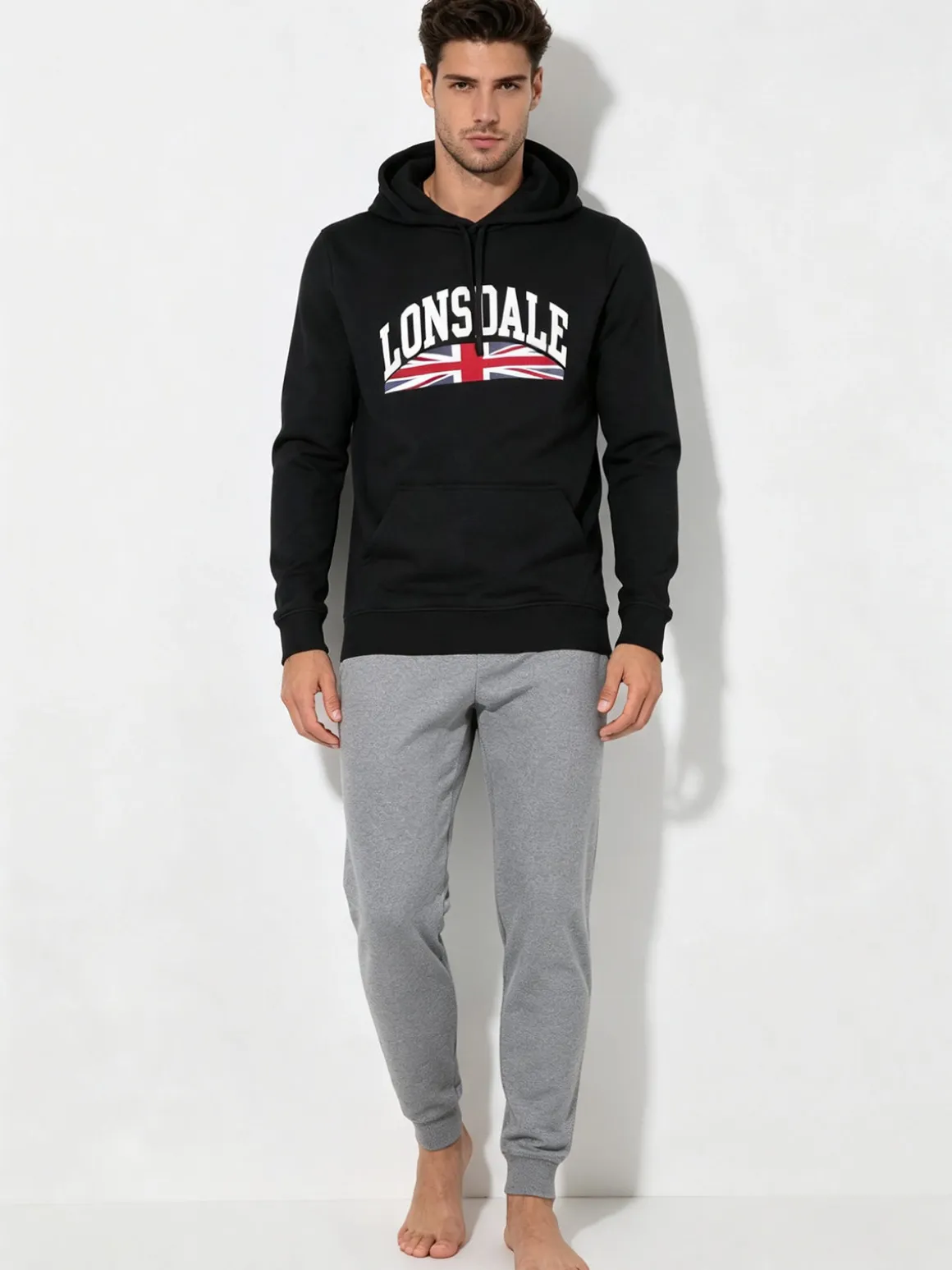 Lonsdale Tuta da uomo 2 pezzi con cappuccio