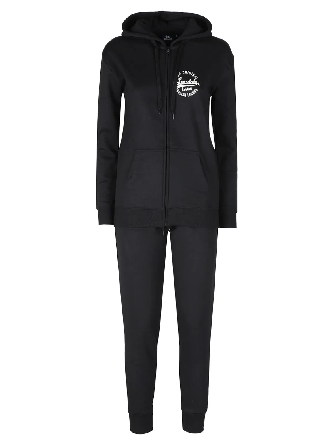 Lonsdale Tuta donna 2 pezzi full zip con cappuccio