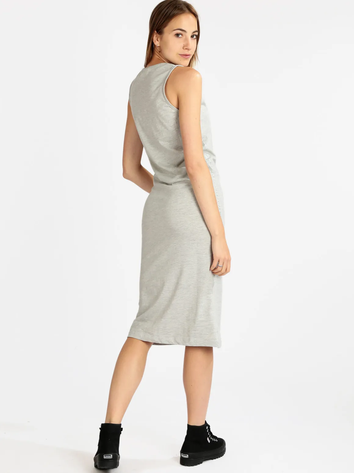 Lonsdale Vestitino donna smanicato in cotone