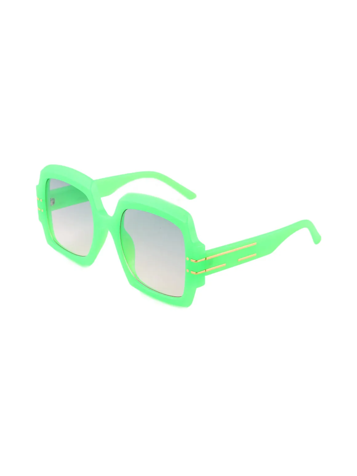 Looks Style Occhiali da sole quadrati da donna - verde