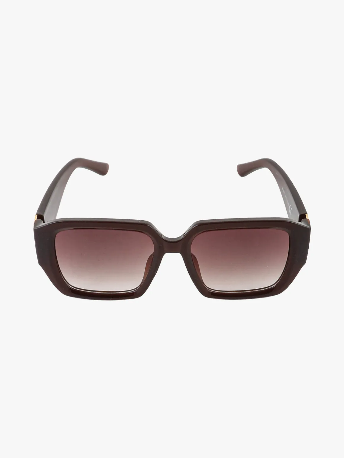 Looks Style Occhiali da sole quadrati da donna - marrone