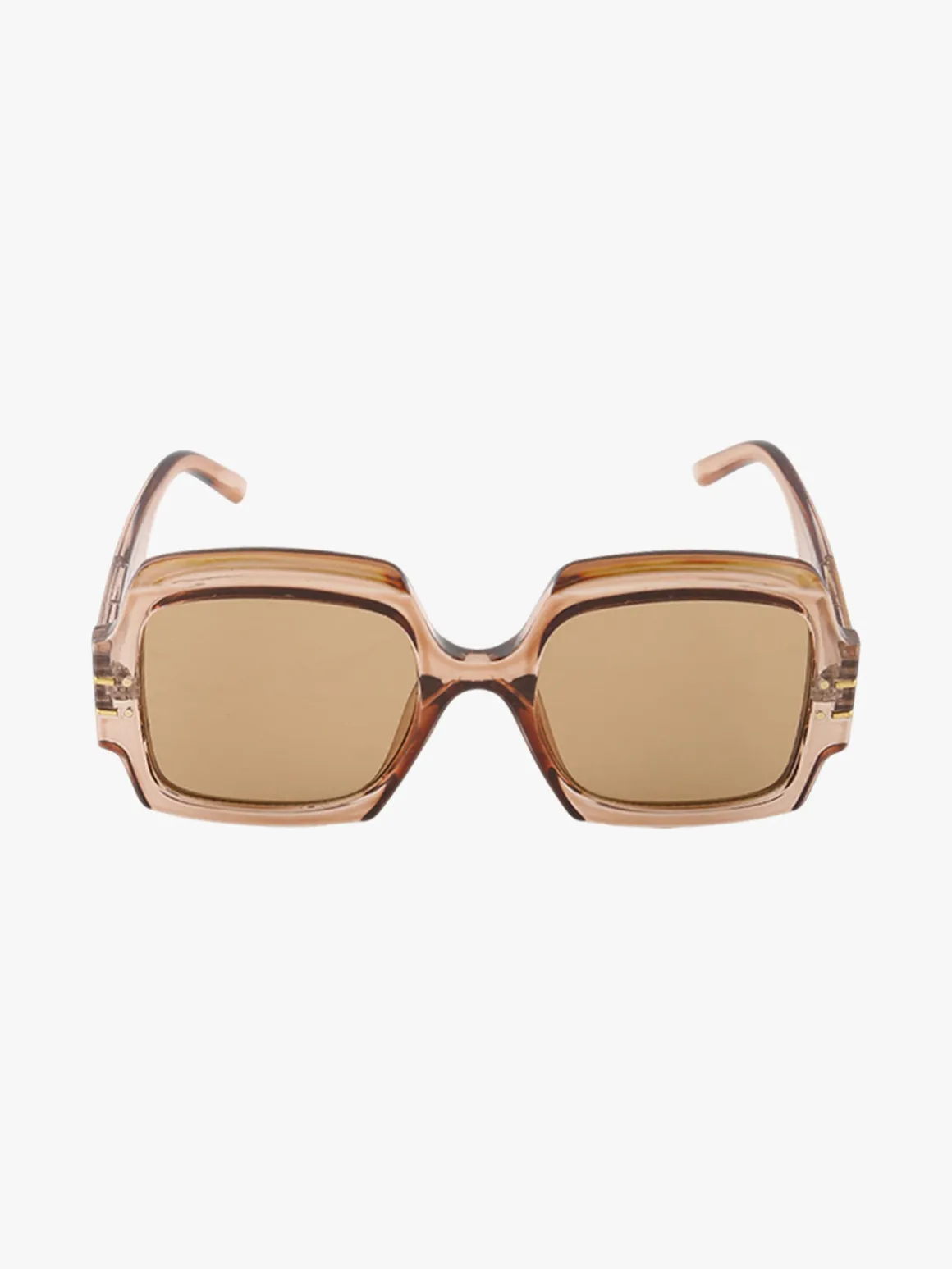 Looks Style Occhiali da sole quadrati da donna - champagne