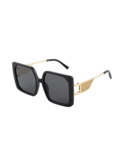Looks Style Occhiali da sole quadrati da donna - nero