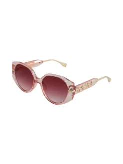Looks Style Occhiali da sole squadrati da donna - rosa