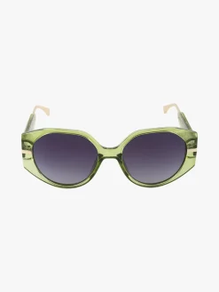Looks Style Occhiali da sole squadrati da donna - verde